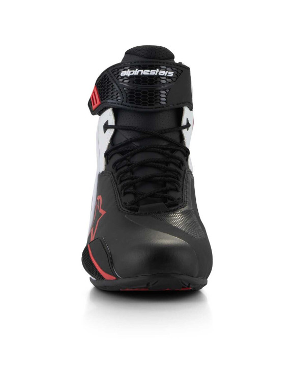 Scarpe Moto Alpinestars Faster - 4 - Nero/Bianco/Rosso 2510425123 - 2 Scarpe Moto Alpinestars Faster - 4 - Nero/Bianco/Rosso 2510425123 - 2