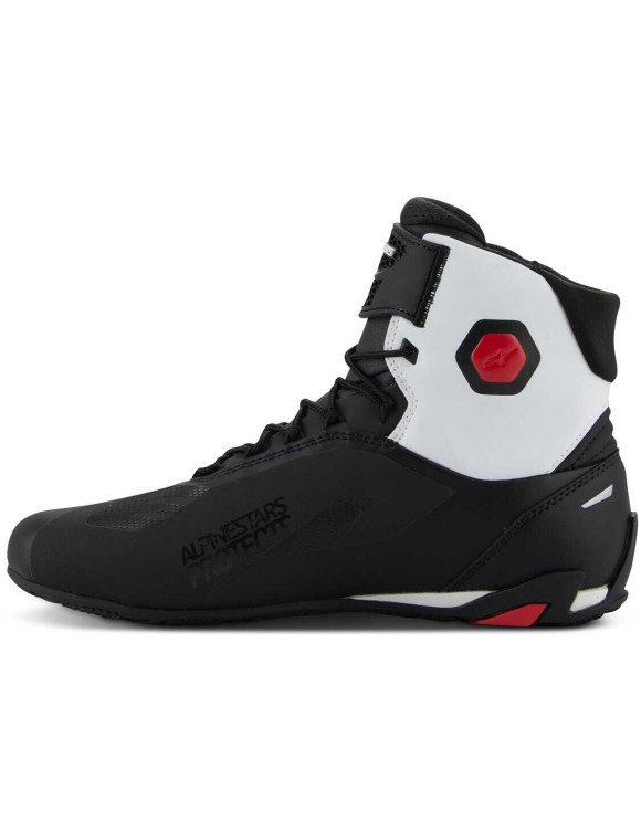 Scarpe Moto Alpinestars Faster - 4 - Nero/Bianco/Rosso 2510425123 - 3 Scarpe Moto Alpinestars Faster - 4 - Nero/Bianco/Rosso 2510425123 - 3