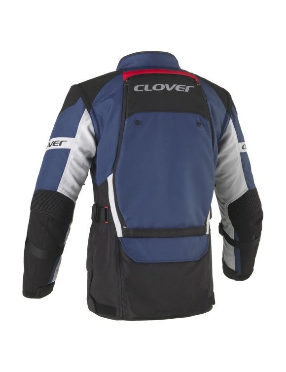 Giacca Moto da Uomo Adventure Clover Rally-PRO WP Black/Blue 17007-NAV/N - 2