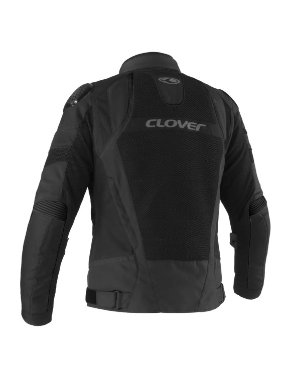 Chaqueta de Moto de Verano para Hombre Clover Rainjet-3 WP Negro 17015-N/N - 2