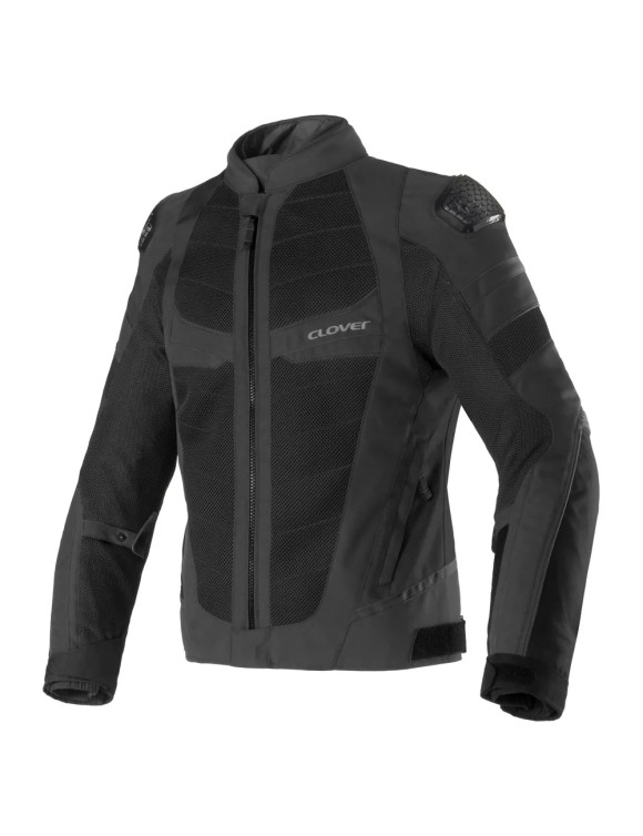 Chaqueta de Moto de Verano para Hombre Clover Rainjet-3 WP Negro 17015-N/N - 1