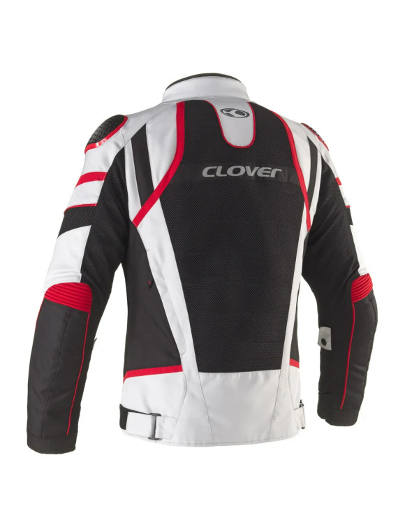 Clover Rainjet-3 WP Herren Sommer Motorradjacke Schwarz/Rot 17015-R/GR - 2 Clover Rainjet-3 WP Herren Sommer Motorradjacke Schwarz/Rot 17015-R/GR - 2