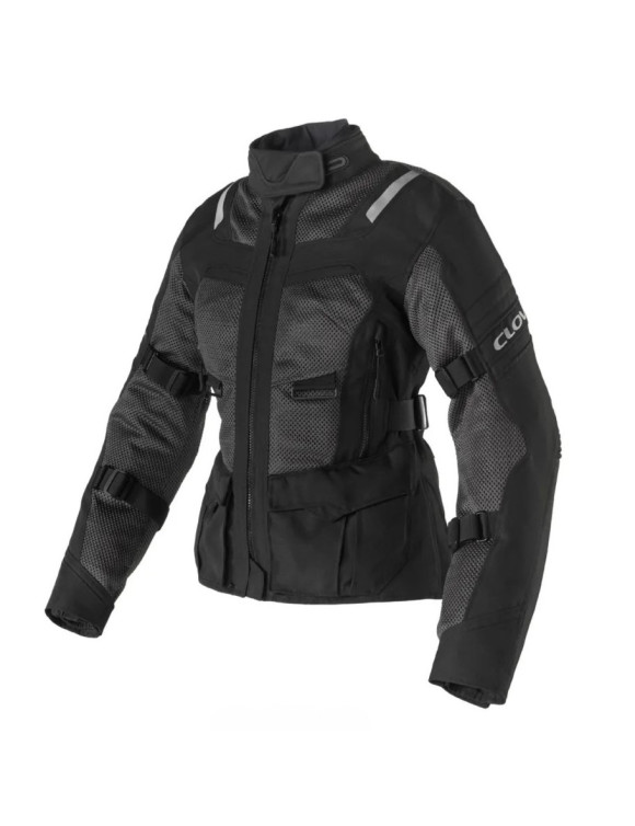 Clover Ventouring-4 Damen Sommer Motorradjacke Schwarz Lady 17022-N/N - 1