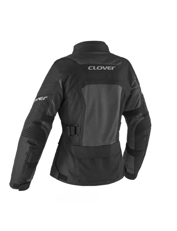 Clover Ventouring-4 Damen Sommer Motorradjacke Schwarz Lady 17022-N/N - 2