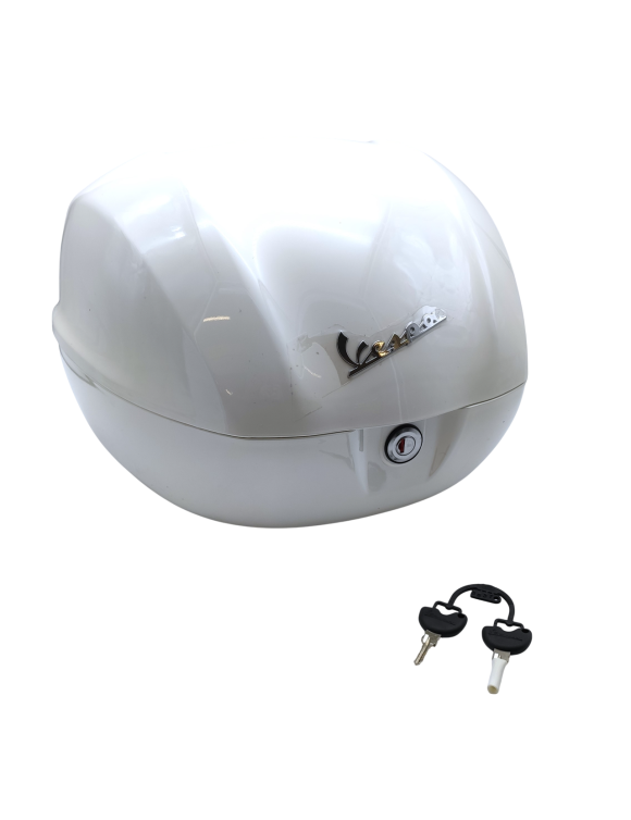 Baúl 32L blanco brillo, Vespa Sprint / Primavera / PX (1B00001600BR) - 1