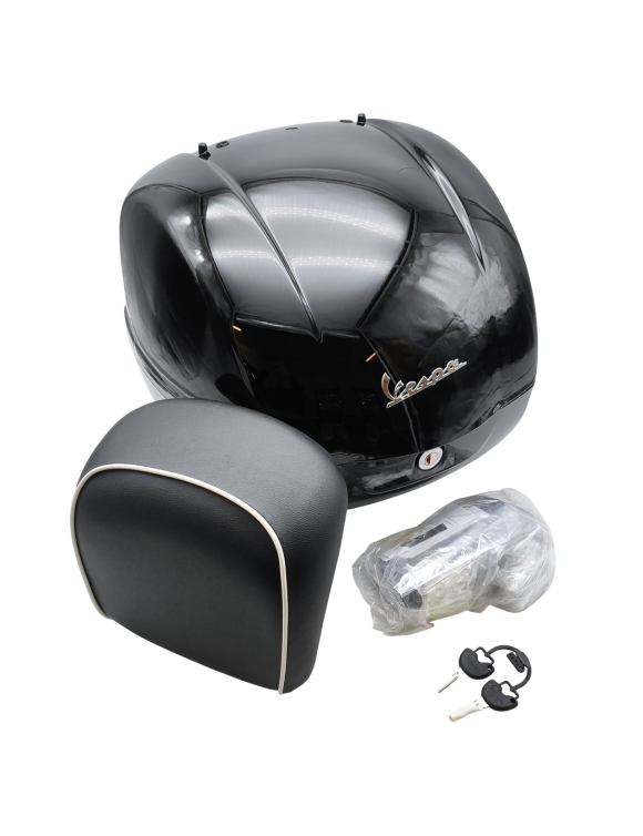 Original glänzend schwarzes 36L-Topcase CM273302 Vespa GTS/GTV (ab 2014) - 2 Original glänzend schwarzes 36L-Topcase CM273302 Vespa GTS/GTV (ab 2014) - 2