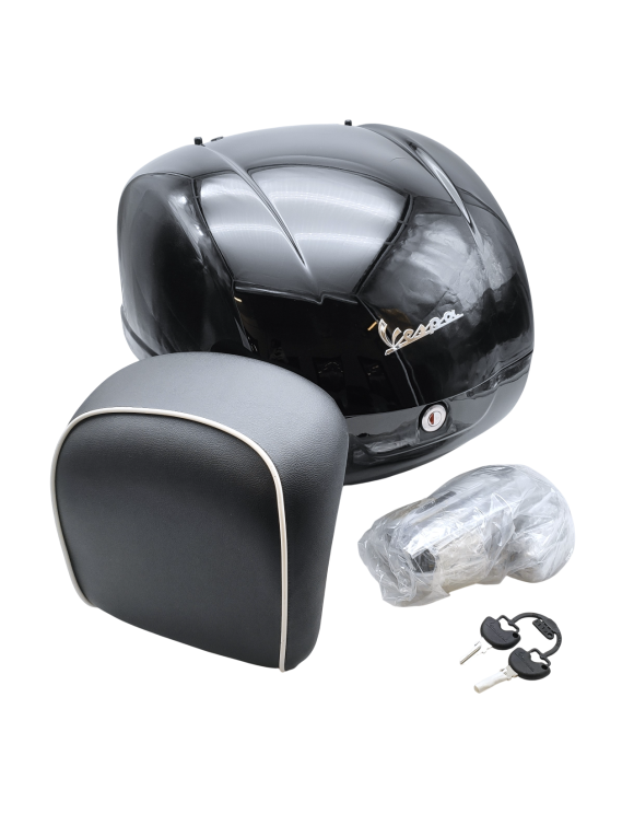Original glänzend schwarzes 36L-Topcase CM273302 Vespa GTS/GTV (ab 2014) - 1 Original glänzend schwarzes 36L-Topcase CM273302 Vespa GTS/GTV (ab 2014) - 1