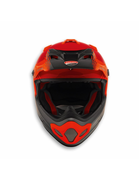 Casque Moto Tout-Terrain Original Ducati Desmo Noir/Rouge Brillant 98109213 - 2 Casque Moto Tout-Terrain Original Ducati Desmo Noir/Rouge Brillant 98109213 - 2