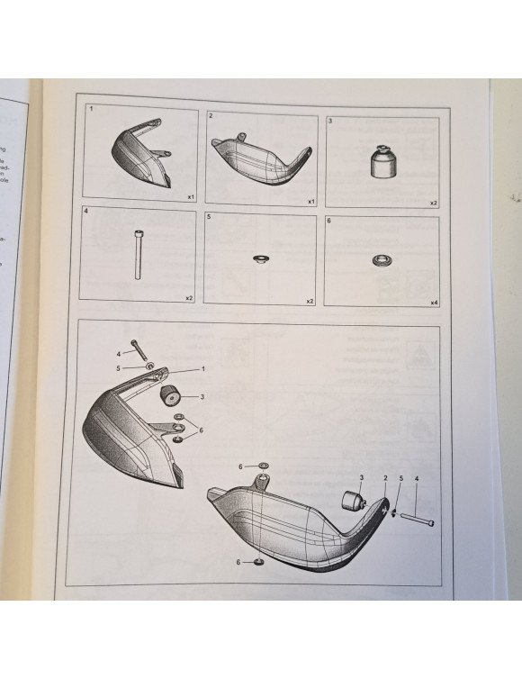 Coppia Paramani Neri 2S002318 Moto Guzzi V85 Strada - 4 Coppia Paramani Neri 2S002318 Moto Guzzi V85 Strada - 4