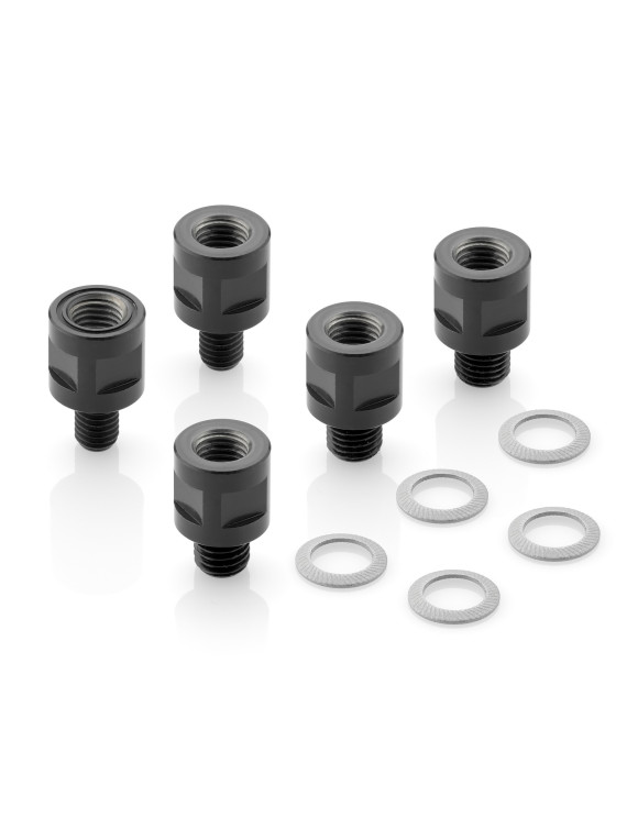 Rizoma BS811B universeller DIRECT MOUNT-Adapter – schwarz eloxiert - 1