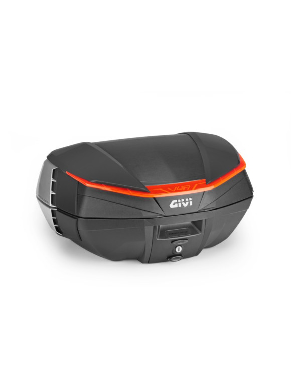 Bauletto Monokey da 49 litri, Givi V49N Air, Catadiottri rossi