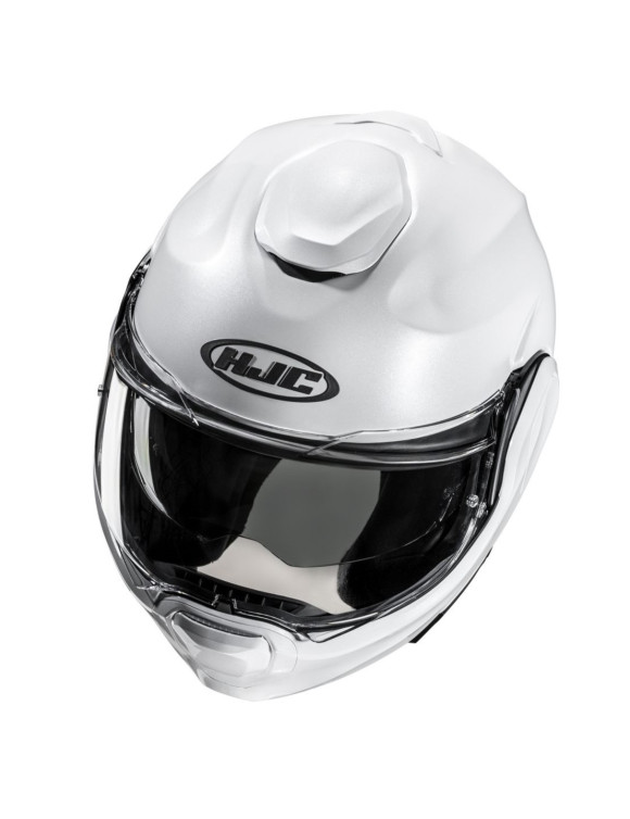 Casque Moto Modulable HJC F100 Uni Blanc Perle Brillant 189229 - 5