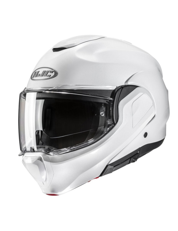 Casque Moto Modulable HJC F100 Uni Blanc Perle Brillant 189229 - 1
