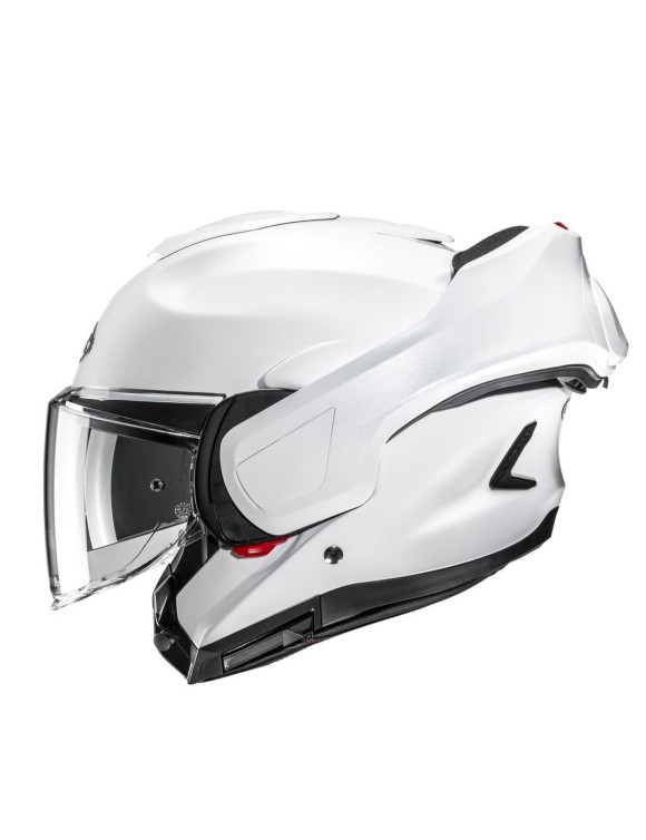 Casque Moto Modulable HJC F100 Uni Blanc Perle Brillant 189229 - 3