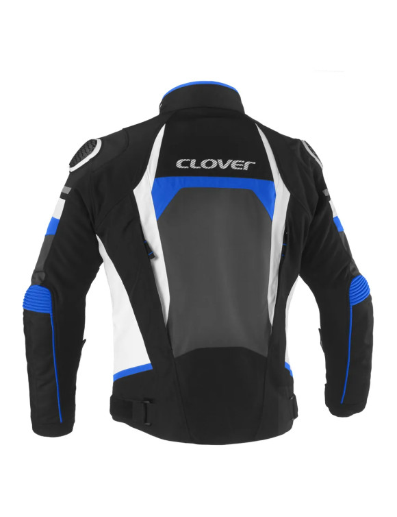 Clover Airblade-5 Men's Summer Motorcycle Jacket Blue/White 17019-B/BL - 2