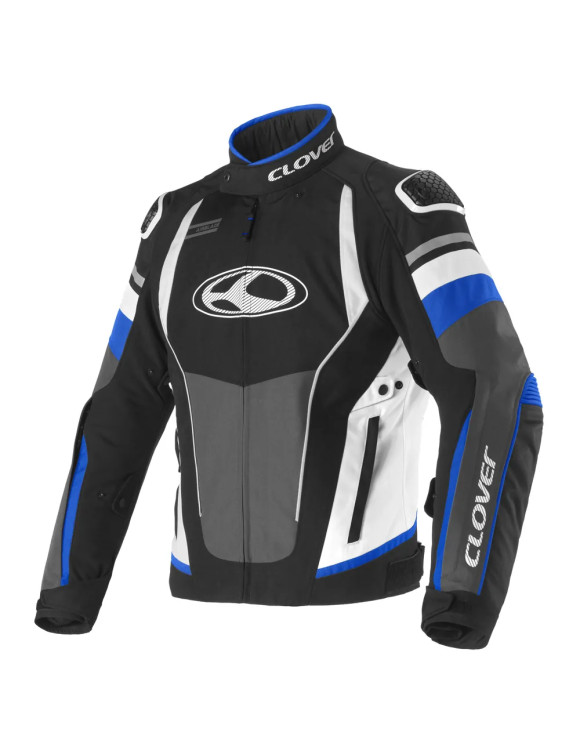 Chaqueta de Moto de Verano para Hombre Clover Airblade-5 Azul/Blanco 17019-B/BL - 1