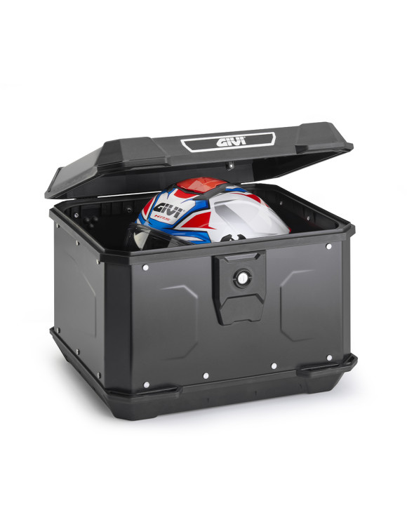 ALPINA BLACK LINE MONOLOCK® Topcase 44 lt, Givi ALP44B, aus schwarz lackiertem Aluminium - 2 ALPINA BLACK LINE MONOLOCK® Topcase 44 lt, Givi ALP44B, aus schwarz lackiertem Aluminium - 2