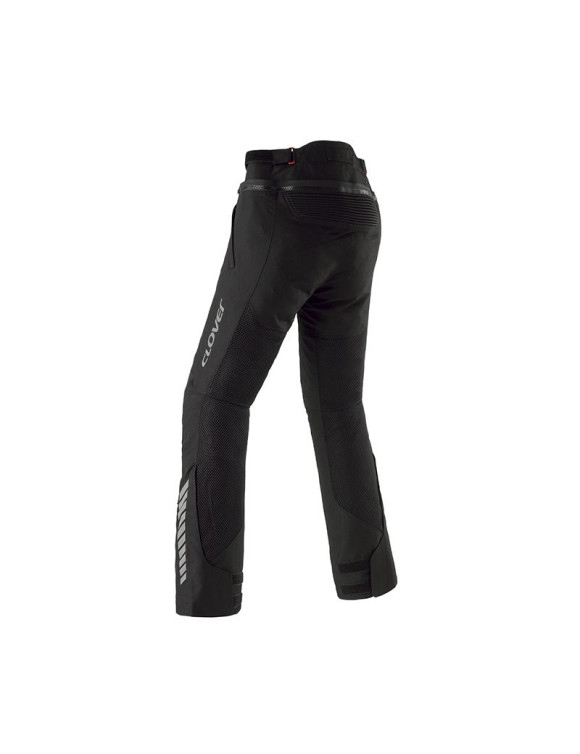 Pantaloni Moto da Donna Estivi Clover Ventouring-4  WP Black 13009-N/N - 2