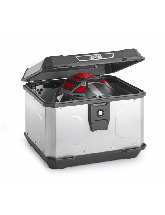 Maleta Alpina MONOLOCK® 44 lt, Givi ALP44A, en aluminio natural - 2