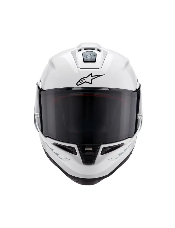 Casque Moto Intégral Alpinestars Supertech R10 Blanc Brillant 82001242170 - 2 Casque Moto Intégral Alpinestars Supertech R10 Blanc Brillant 82001242170 - 2