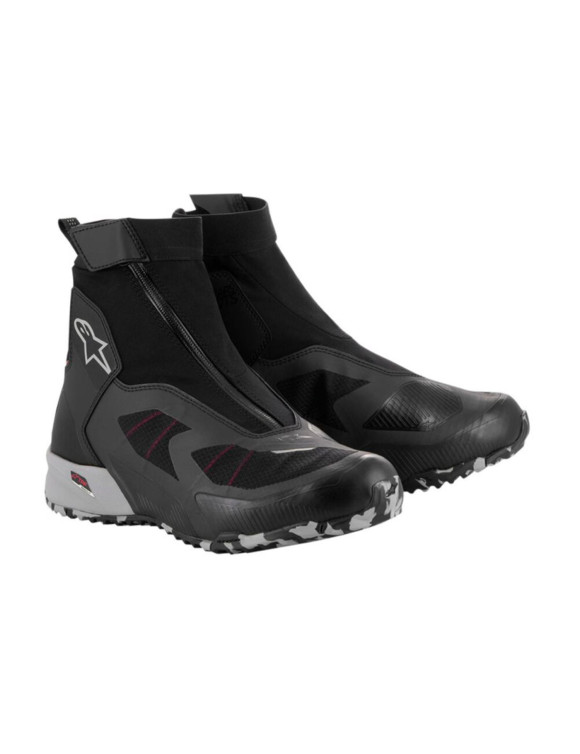 Alpinestars Cr - 8 Gore-Tex Motorradschuhe - Schwarz/Mittelgrau/Helles Rot 23382241222 - 1