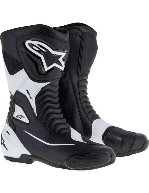 Botas de moto Alpinestars SMX S - Negro/Blanco 222351712 - 1