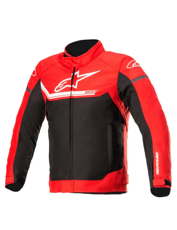 Veste de moto imperméable MM93 Austin Alpinestars pour garçons - Rouge/Noir 329082131 - 1