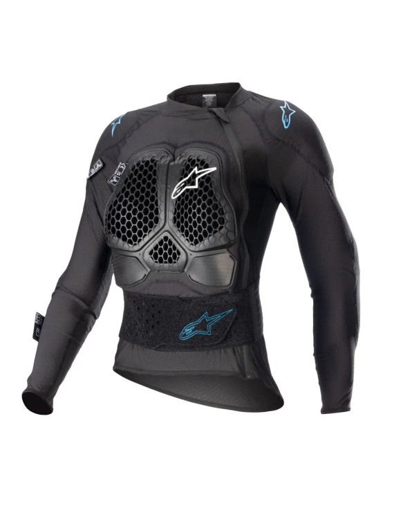 Alpinestars Women's Protective Motorcycle Jacket Stella Bionic Action V2 - Black/Cyan 65168231079 - 1