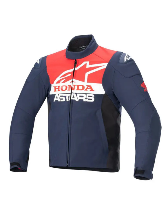 Veste de moto Softshell imperméable Honda SMX Alpinestars - Marine nuit/noir/rouge vif 320 - 1