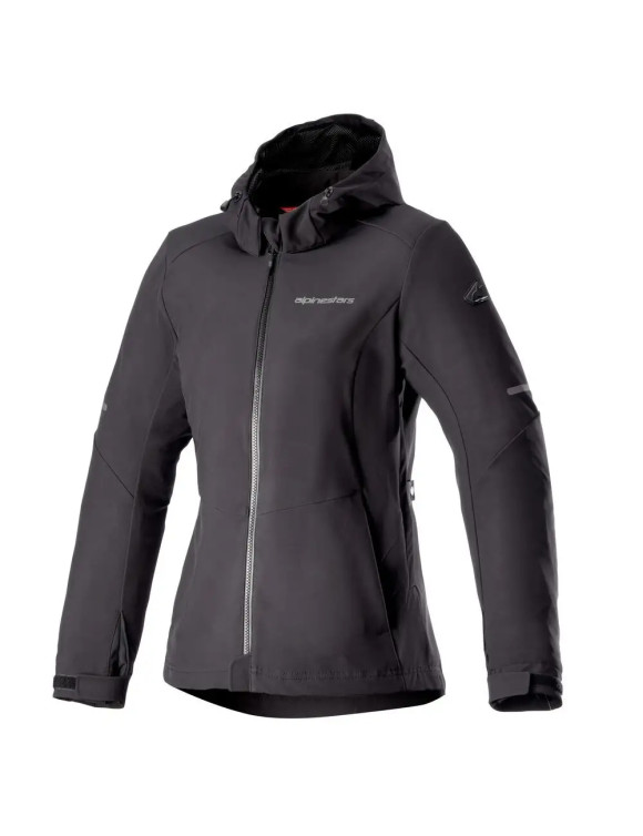 Alpinestars Sweat à capuche imperméable pour femme Stella Neo - Noir/Noir 42180231100 - 1