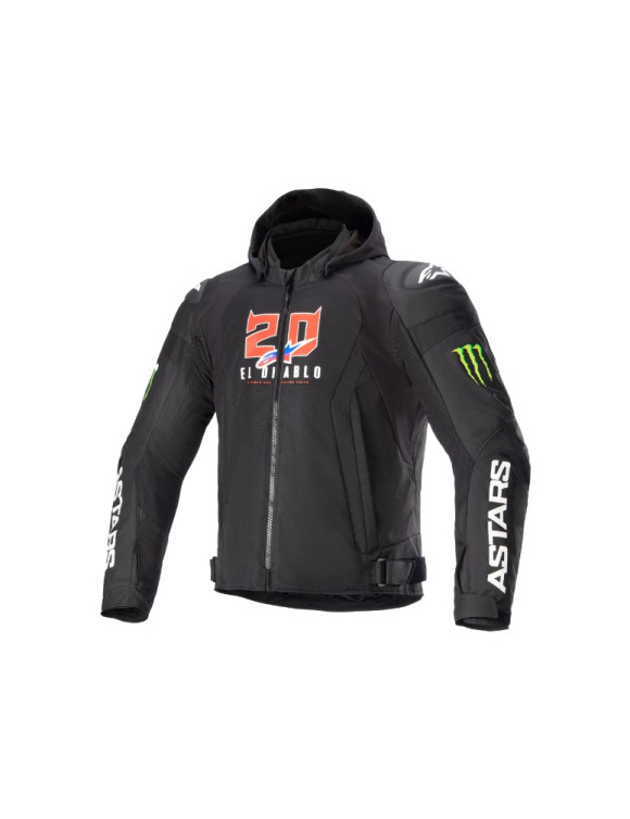 Fq20 Alpinestars Zaca Air Monster Motorcycle Jacket - Black/White 330752312 - 1