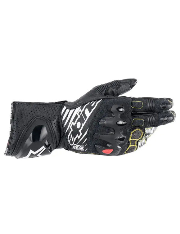 Alpinestars GP Tech V2 Motorcycle Gloves - Black/White 355662212 - 1