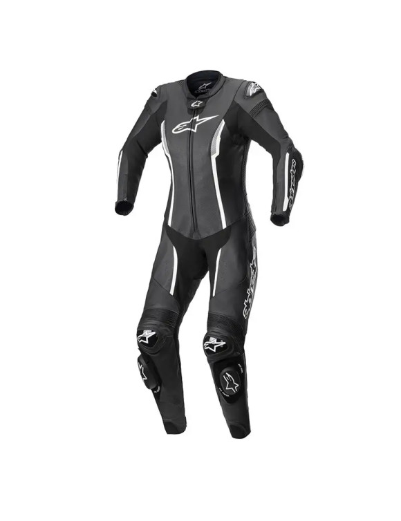 Alpinestars Women's Motorcycle Suit Stella Missile V2 - 1 Piece - Black/White 318012212 - 1