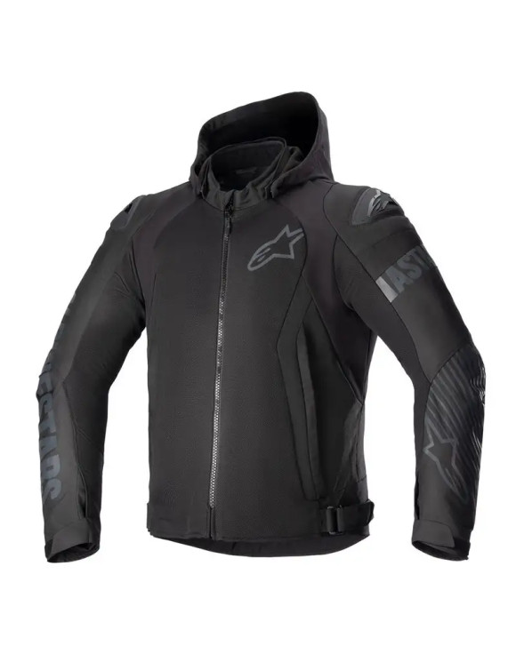 Veste de moto Alpinestars Zaca Air - Noir/Noir 33064231100 - 1