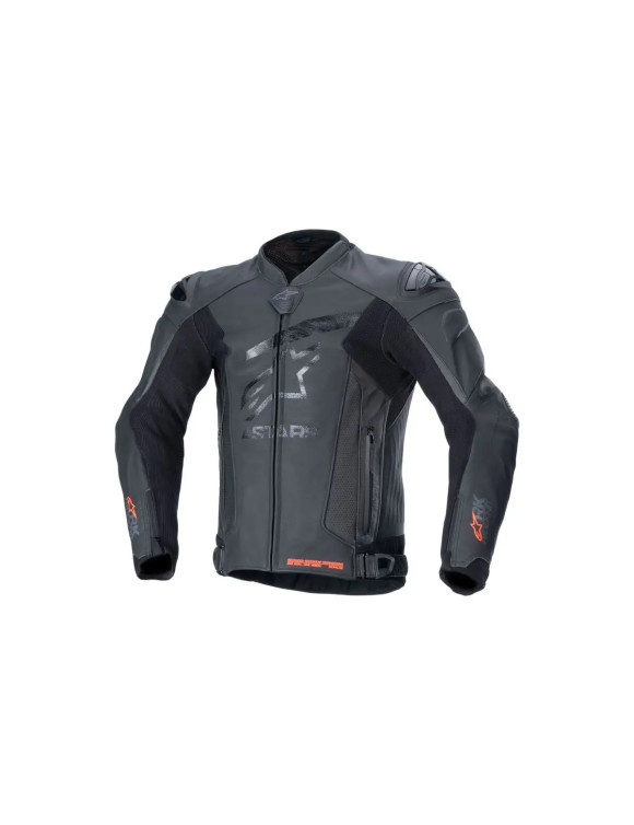Veste de moto en cuir Alpinestars GP Plus R V4 Rideknit® - Noir/Noir 31003241100 - 1