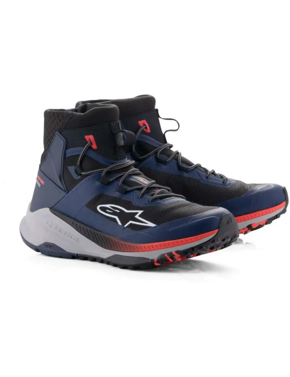 Scarpe Moto Alpinestars Speedforce Xr - Blu/Nero/Rosso Fluo/Grigio 26501257197 - 1 Scarpe Moto Alpinestars Speedforce Xr - Blu/Nero/Rosso Fluo/Grigio 26501257197 - 1