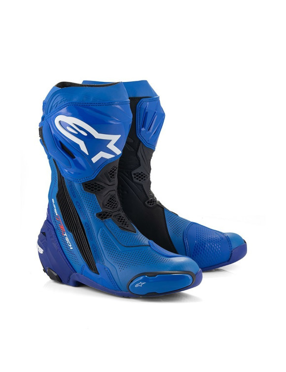 Stivali Moto Alpinestars Vented Supertech R - Blu/Nero 2220121713 - 1