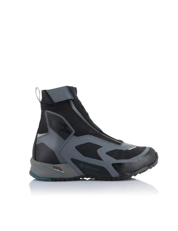 Zapatos de moto Alpinestars cr - 8 Gore-Tex - negro/gris oscuro/azul petróleo 23382241285 - 2