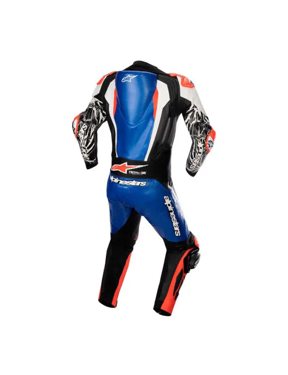Tuta Moto Alpinestars In Pelle Racing Absolute V2 - 1 Pezzo - Blu metallizzato/Nero/Bianco/Rdfl 315 - 2