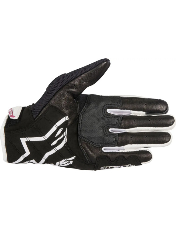 Alpinestars Stella SMX-2 Air Carbon V2 Damen-Motorradhandschuhe – Schwarz/Weiß/Fuchsia 35177171239 - 2