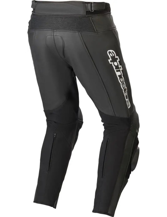 Pantalones de moto de cuero Alpinestars Track V2 - Negro 312901910 - 2