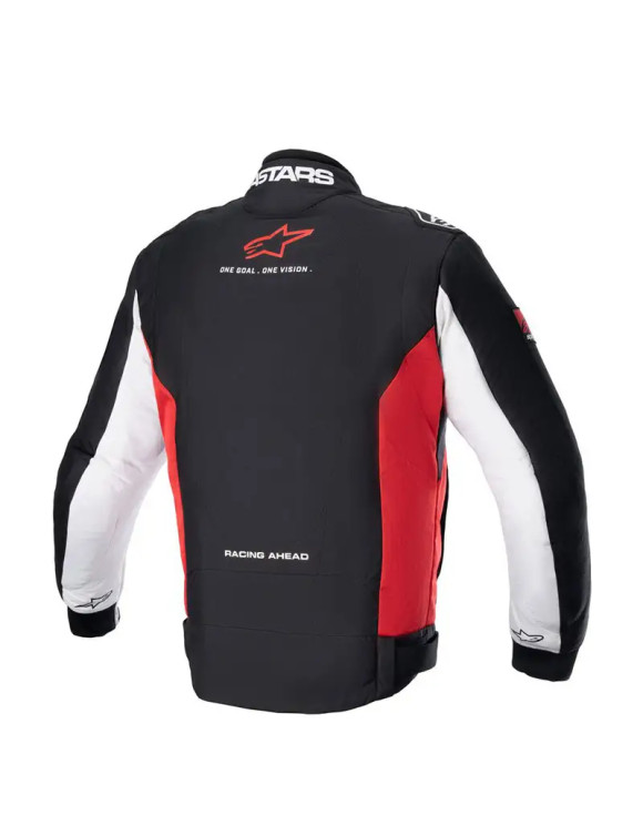 Veste de moto Alpinestars Monza Sport - Noir/Rouge vif/Blanc 33067231342 - 2