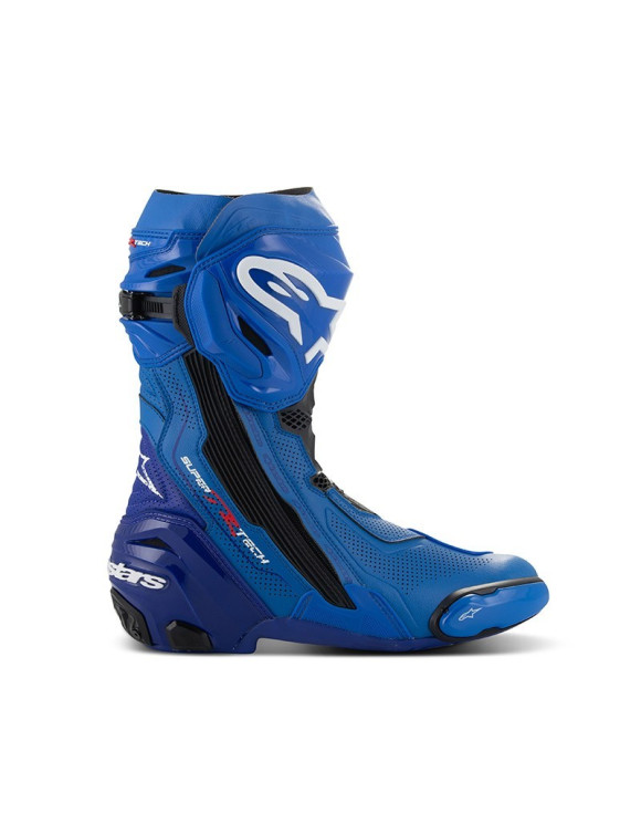 Stivali Moto Alpinestars Vented Supertech R - Blu/Nero 2220121713 - 2