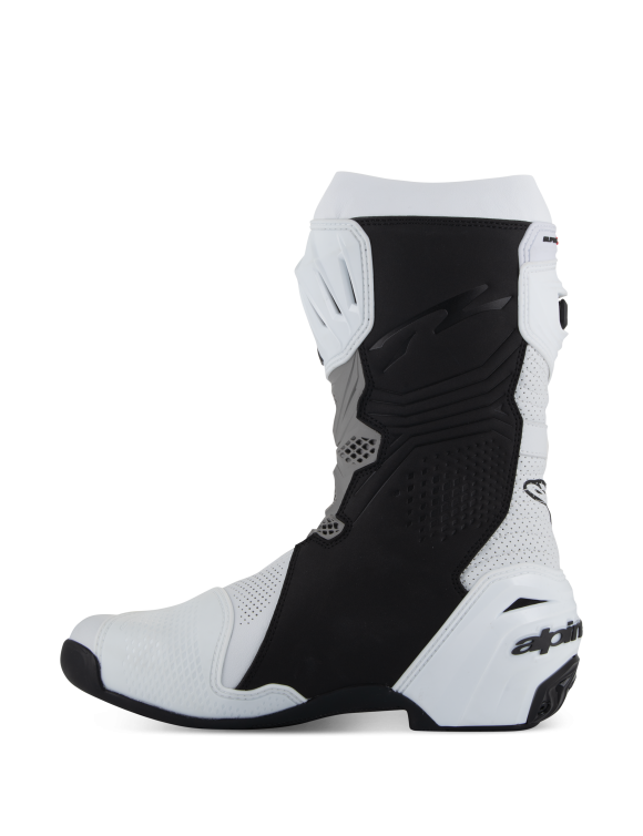 Stivali Moto Alpinestars Vented Supertech R - Bianco/Grigio Medio/Nero 22201212024 - 3