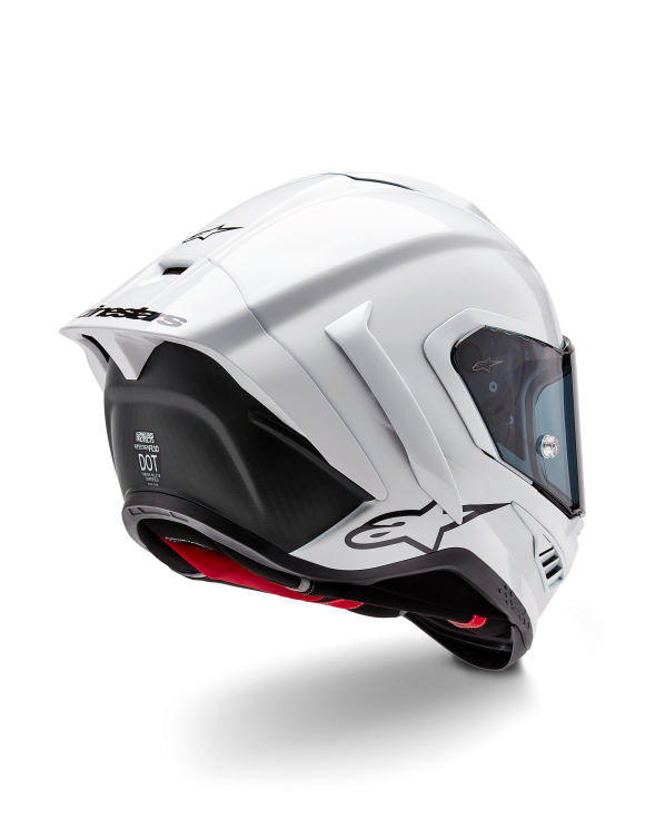 Casque Moto Intégral Alpinestars Supertech R10 Blanc Brillant 82001242170 - 4 Casque Moto Intégral Alpinestars Supertech R10 Blanc Brillant 82001242170 - 4
