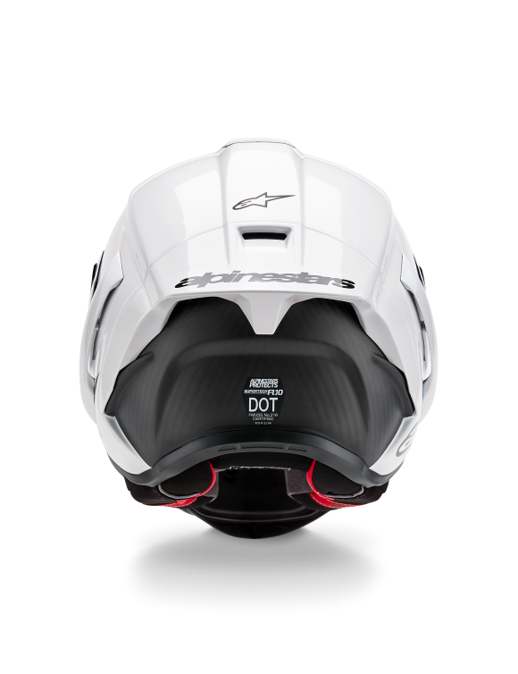 Alpinestars Supertech R10 Full Face Motorcycle Helmet Gloss White 82001242170 - 5