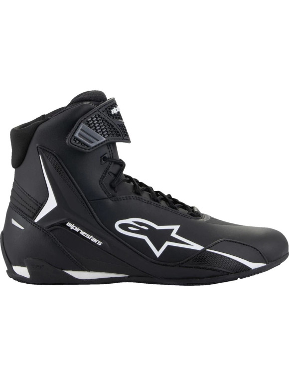 Scarpe Moto Alpinestars Faster - 4 - Nero/Bianco 2510425127 - 4