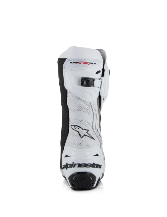 Alpinestars Vented Supertech R Motorradstiefel – Weiß/Mittelgrau/Schwarz 22201212024 - 5