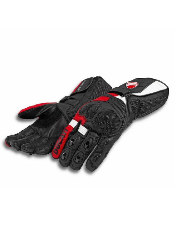 Guantes de Moto Originales Ducati Speed Evo C2 Negro/Blanco/Rojo para Hombre 98108806 - 1 Guantes de Moto Originales Ducati Speed Evo C2 Negro/Blanco/Rojo para Hombre 98108806 - 1