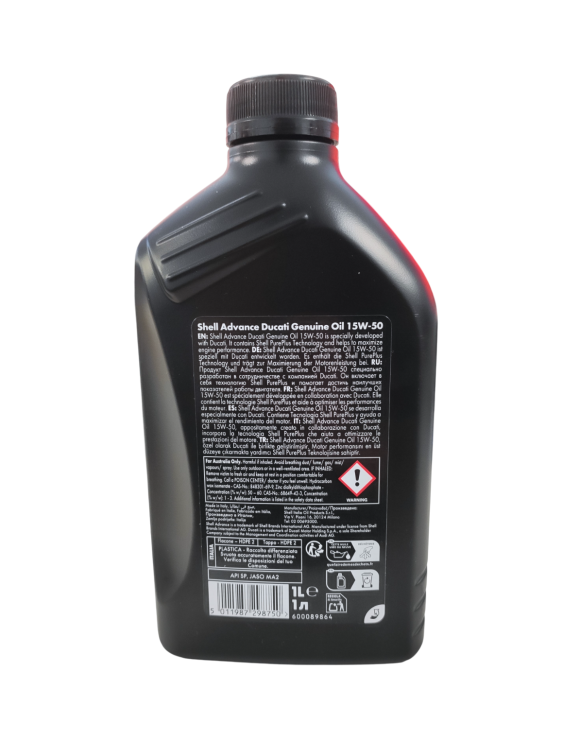 Huile lubrifiante Shell PurePlus Advance 15W-50 Ducati 1L - 3
